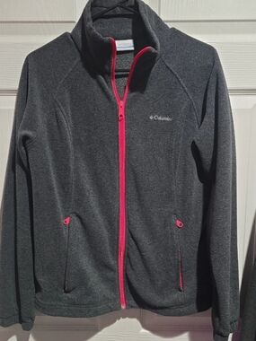 Columbia Women's Charcoal Jacket with Pink Trim